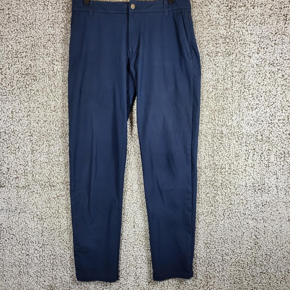 Lululemon Commission Slim Fit Pants‎ Men's Size 31 Navy Blue Casual